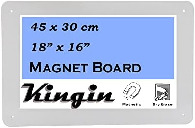 קינגין מגנט לוח מודעות 18 איקס 12 תצוגת מגנטי שירה, תבלינים, הערות, תמונות, חדרון