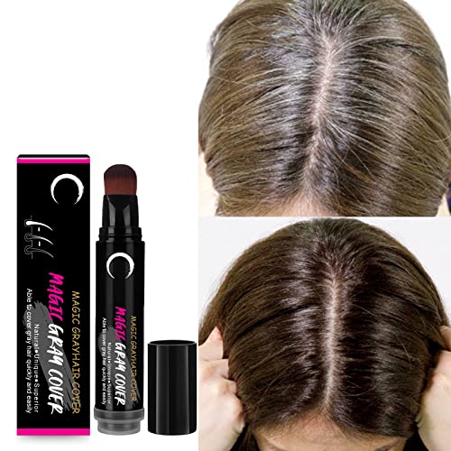 צבע לשיער עט שיער צביעת עט חד פעמי אפור כיסוי זמני חום שחור עבור שורשי גברים נשים