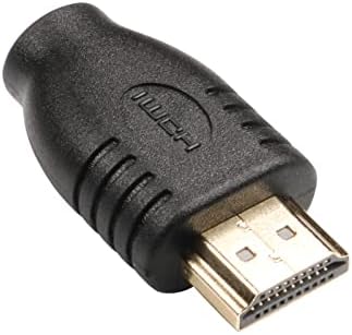 Clavoop HDMI למיקרו HDMI מתאם 2-חבילה, מיקרו HDMI נקבה עד HDMI ממיר מצופה זהב זכר למצלמה, טאבלט