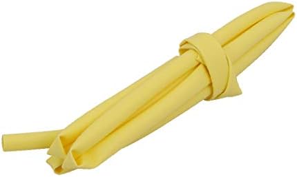 X-DREE 1M 0.2 אינץ 'DIA פוליולפין פוליולפין מעכב צינור מעכב צינור צהוב לתיקון תיל (Tubo ignífugo de poliolefina con diámetro Interno de 1 Pulgada de 0,2 m de diámetro para la reparación de cables cables