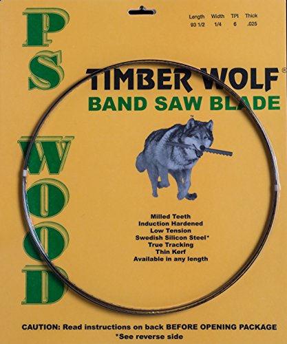 PS Wood Timber Wolf 125 x 1/2 x 4 TPI להקת מסור מסור