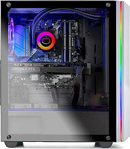 Skytech Chronos משחקי מחשב שולחן עבודה - אינטל Core I5 ​​12600K 3.7 GHz, RTX 3070, 1TB NVME SSD, 16G & KOORUI 27 אינץ 'צג מחשב, QHD 2560P צג משחק