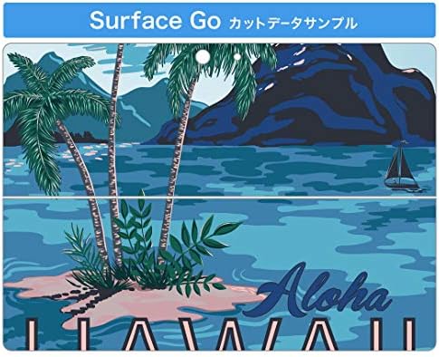 כיסוי מדבקות Igsticker עבור Microsoft Surface Go/Go 2 עורות מדבקת גוף מגן דק במיוחד 012322 ים עץ הדקל של הוואי