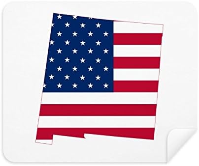 אמריקה מפת כוכבים פסים דגל צורת ניקוי בד מסך מנקה 2 יחידות זמש בד