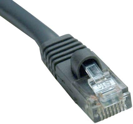 טריפ לייט N007-150-GY CAT5E 350 מגה הרץ אפור מעוצב כבל תיקון חיצוני חיצוני RJ45M/M-150ft