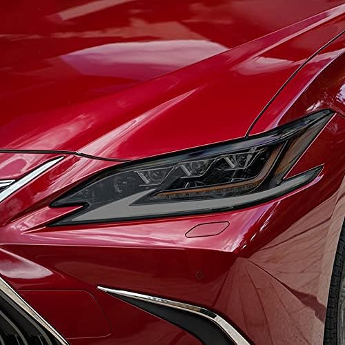 HLLEBW פנס פנס פנס גוון שחור מגן על סרט מדבקת TPU שקופה עבור Lexus ES 2015 נוכח ES 350 300 250