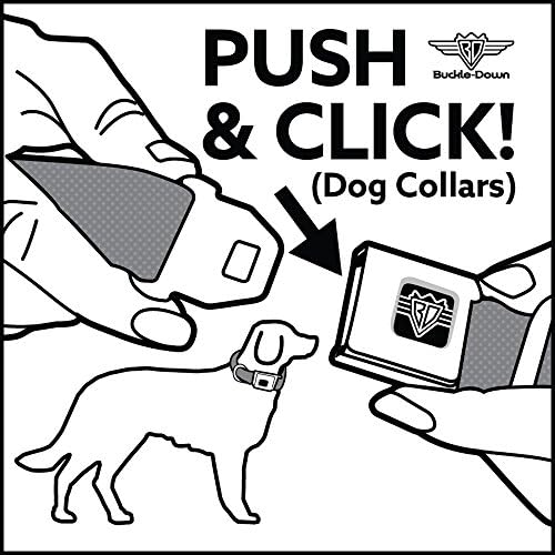 אבזם חגורת בטיחות צווארון כלב אבזם ארה ב כוכב שחור דגלים אמריקאים 16 עד 23 אינץ 'רוחב 1.5 אינץ', ססגוניות, וושינגטון-וו 32119-וו
