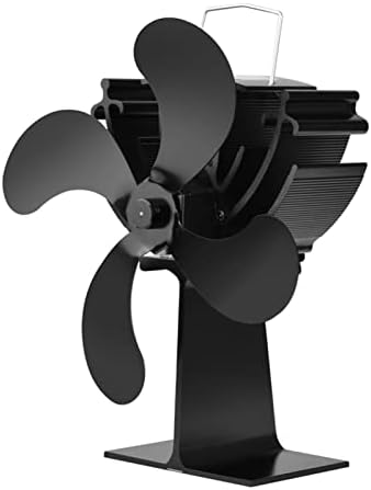 גאיוני שחור 4 שקט מנועים חום מופעל מסתובב חם מחומם אוויר אקו תנור מאוורר עבור עץ יומן תנורים, תנורי חימום