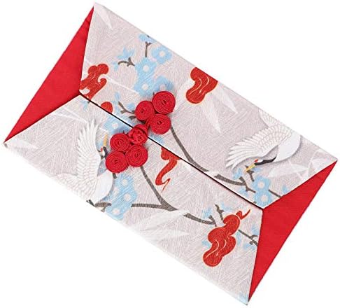 בגד גוף מזל כסף כיס משי אדום מעטפות הסיני הונגבאו חדש שנה מזומנים מנות מעטפת עם קשר סיני פרח מנוף לאביב פסטיבל חתונה יום הולדת דקור בז'