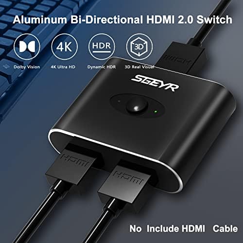 מתג HDMI 1.4V 5 ב 1 OUT +HDMI 2.0 מתג דו כיווני 2 ב 1 OUT HDMI SPLITTER 1 ב 2 OUT שחור