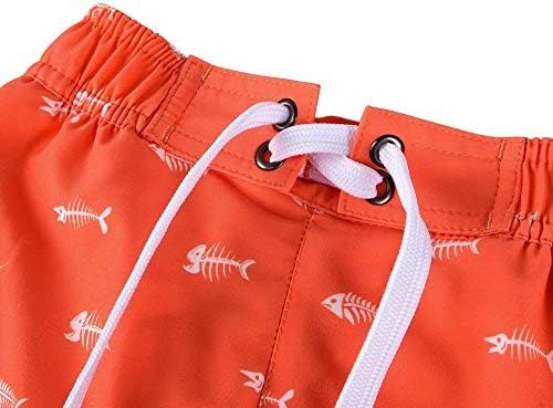 מכנסי חוף קצרים של נונו בוי מהיר יבש רך מושך בגד ים בריכת כיס צבעוני