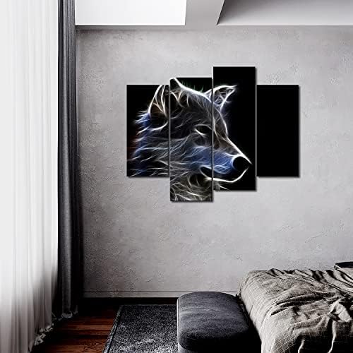 אפור זאב קיר אמנות ציור תמונות הדפסה על בד בעלי החיים את תמונה לבית מודרני קישוט