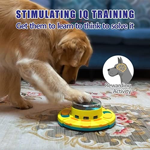 צעצועי פאזל כלבים של אלוקמאו לכלבים גירוי נפשי, מטפלים בפיזור צעצועי כלבים אינטראקטיביים לשעמום ומגרה, משחקי העשרה מזין מזין מזון מזין