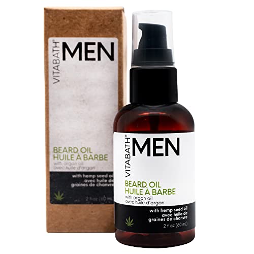 שמן הזקן של ויטבאת ' לגברים מרגיע קנבוס טבעי וקרם לחות חוחובה-שיער פנים בריא, מיובש יותר לניהול-סיד וסידרליף - 2 פל אונקיות