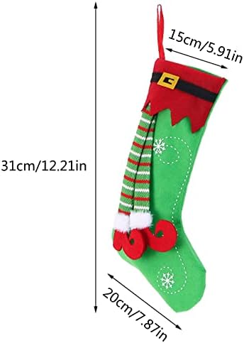 חג המולד קלאסי גדול מוצרי חג מולד גרבי חג המולד רגליים קישוטי עץ חג המולד קישוטי שקית ממתקים קישוטי מסיבות עצי חג המולד 5 רגל