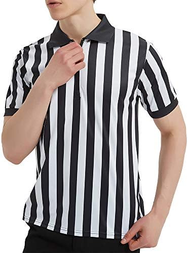 חולצת שופט פרו-סגנון של Toptie Sportwear עם רוכסן רוכסן לכדורגל כדורגל כדורגל