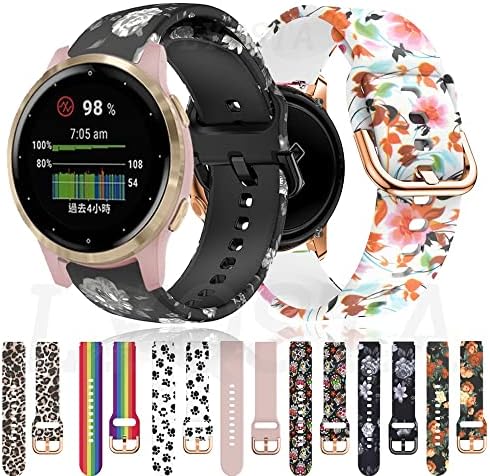 Sawidee 18 ממ רצועת רצועת סיליקון מהירה שחרור מהיר צמיד Watchband עבור Garmin vivoactive 4S 3S/Move 3S/Active S/Rey Smart Watch Oneryner