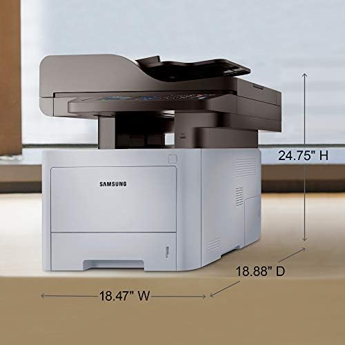מדפסת לייזר מונוכרום אלחוטית עם סריקה/העתקה/פקס, קישוריות סלולרית, הדפסה דו-צדדית, כלי אבטחה וניהול הדפסה