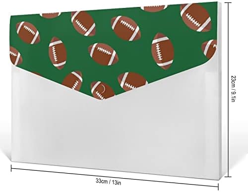 רוגבי אמריקאי כדורגל 6 כיסים הרחבת קובץ תיקיית עמיד אקורדיון קובץ ארגונית אופנה תיקיות עבור מסמכים