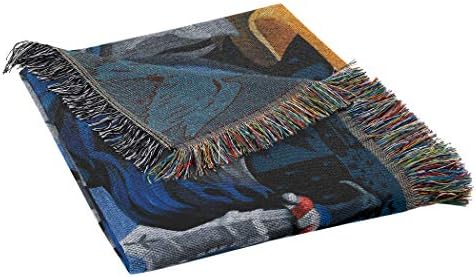 שמיכת זריקת שטיחים ארוגים בצפון -מערב, 48 x 60 אינץ