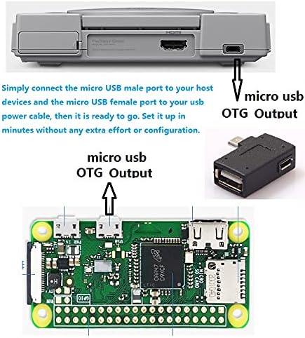 Oassuose 3 חבילה מתאם כבלים OTG למקל טלוויזיה אש 4K מקסימום/קוביה/לייט, מיקרו USB מופעל ל- USB OTG מתאם תואם סמארטפונים תואמים, טאבלטים, מכשירי מארח וכו '