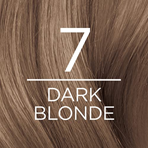 לוריאל פריז אקסלנס קרם צבע שיער קבוע, 7 בלונד כהה, 100 אחוז צבע שיער כיסוי אפור, חבילה של 2