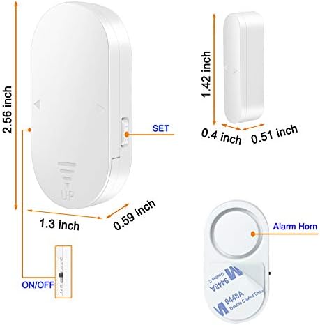 דלת חלון מעורר 7 חבילה אלחוטי פורץ התראה 125 דציבלים רם בריכת דלת אזעקה לבית ילדים בטיחות 4 מצבי עבודה מגנטי חיישן עבור מוסך עסקים מלון דירה משרד