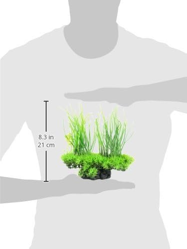 מלופוסה פלסטיק צמחים אקווריום טנק קישוט 8-אינץ ירוק