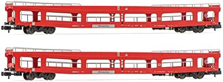 רכבת ארנולד-רכבים 4354 ד. ב. אוטוזוג, חבילה של 2 יחידות, מעביר מכוניות ד. ד. מ., צבע אדום, תקופה שישית