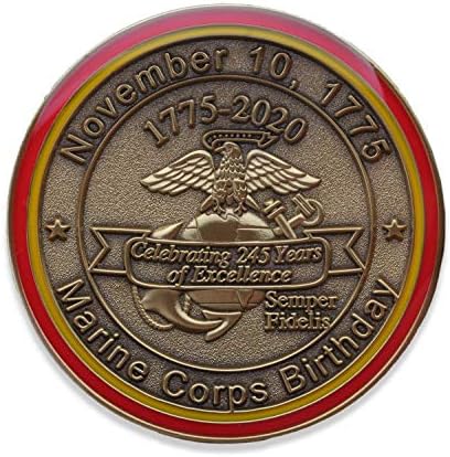 2020 מטבע אתגר כדור יום הולדת לחיל ימי! IWO JIMA 75 שנה USMC BDAY מטבע מותאם אישית! מיועד לנחתים על ידי נחתים SEMPER FI. מטבע מורשה רשמית!