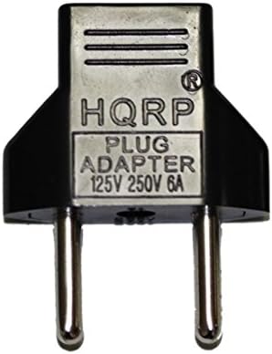 מתאם AC של HQRP ל- PORPORM 425 אופני ZLX PFEVEX740120 / PFEVEX740121 / 280 RE אופניים PFEX039080 כבל אספקת חשמל בתוספת מתאם תקע יורו