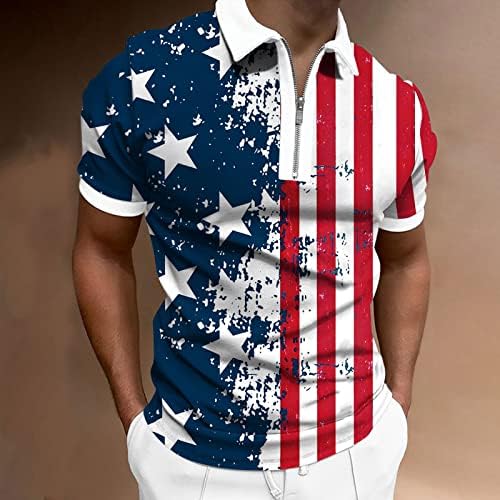 4 ביולי חולצות לגברים מצחיק, פולו חולצות גברים של אמריקאי פטריוטית דגל חולצה קיץ מזדמן קצר שרוול חולצות