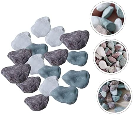 צעצוע 3 חבילות אבן חומר אבן קישוטים טבעיים סלעים כתוש טבעי חומר קישוט אבן מיכל דגים