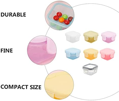 תינוק מזון אחסון מכולות סט של 7 תינוק בלוקים מקפיא אחסון מכולות עם אטום ללא מכסי נעילה מיקרוגל & מדיח כלים בטוח קטן מכולות עבור חטיפים מטבלים