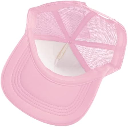 Sumex 4 חבילות סובלימציה חסרת כובע משאיות, כובע רשת פוליאסטר בהתאמה אישית עם רצועת snapback מתכווננת לכובע בייסבול DIY