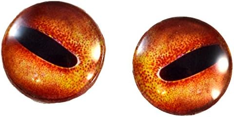 25 ממ תמנון כתום עיניים מיסוי אירוסים יצור Steampunk ימי עבור פסלי בובות אמנות או תכשיטים יצירת מלאכה