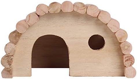 בית אוגר עץ מיטת קשת חמה מיטת חיה קטנה צעצוע מעץ טבעי לגבילים צ'ינצ'ילאס גינאה חזיר בעלי חיים קטנים קן חזירים