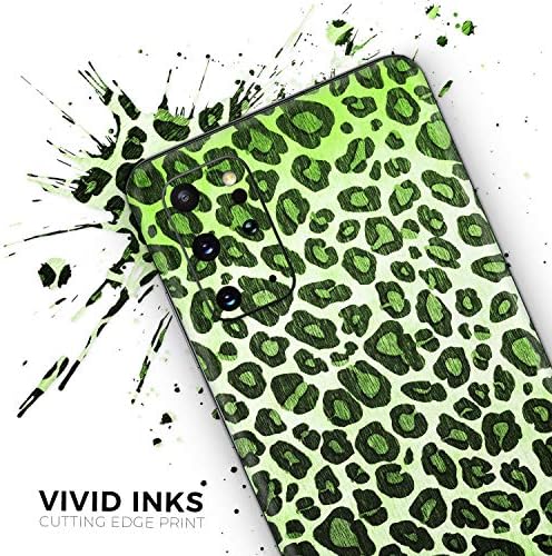 עיצוב Skinz Skinz תוסס נמר ירוק הדפסת מגן מגן מדבקות ויניל עטיפת עור תואם לתואם ל- Samsung Galaxy S20