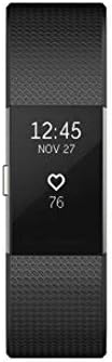 מטען Fitbit 2 דופק + צמיד כושר, שחור, גדול