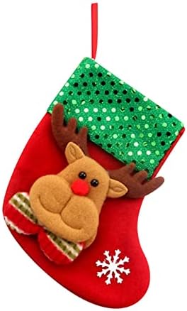 גרבי ממתקים שקיות חג המולד קטנות לחג המולד גרביים לקישוט מתנה קישוט קישוט קישוטי פסחא חדש