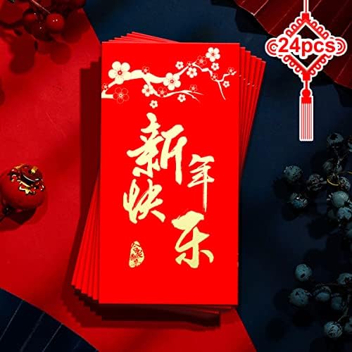 קומונס סיני אדום מעטפות מזל כסף הונגבאו אדום מנות לאי לראות מזומנים כיסים עבור סיני חדש שנה 2023 אביב פסטיבל