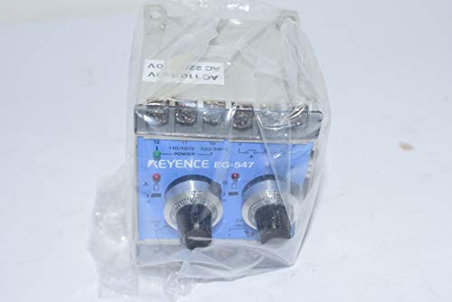 Keyence CORP EG-547 הגדרת סובלנות AC, שתי תפוקות בקרה), יחידת מגבר סרוו למתג קרבה, 120/240VAC 50/60 הרץ, חיוג פוטנציומטר בן 10 פנייה