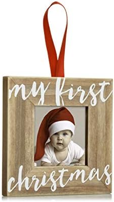 ראש אגס תינוק של ראשון חג המולד עץ תמונה מסגרת קישוט, עבור מצפה הורים, כפרי חג קישוט