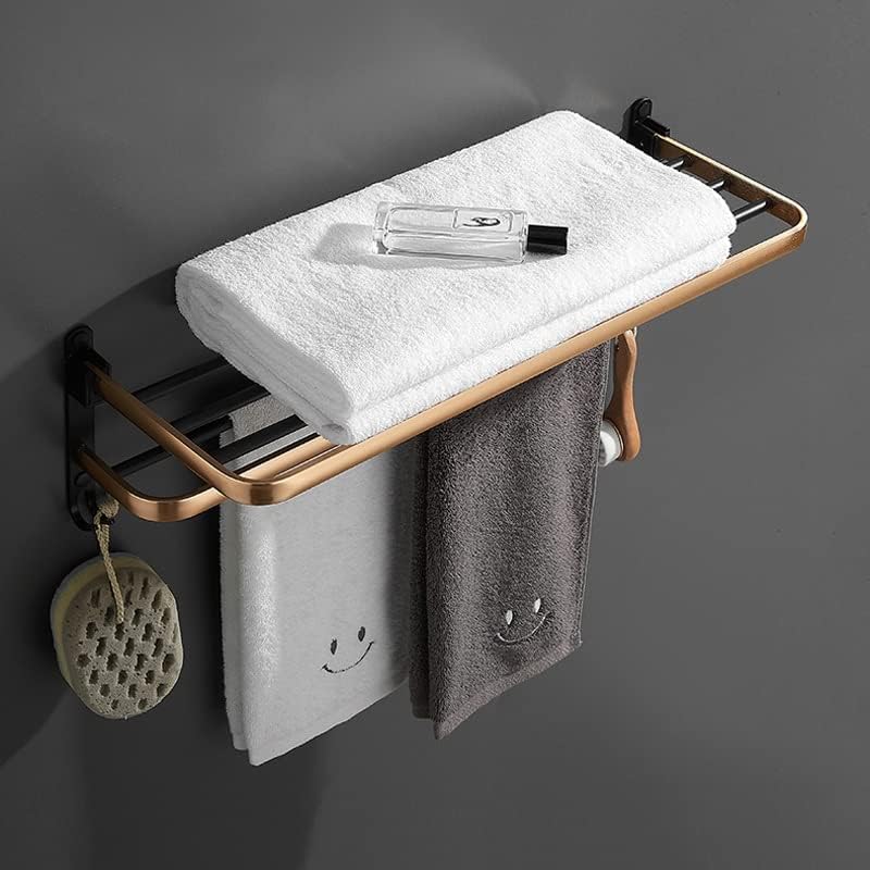 WODMB מגבת בית מדף אמבטיה שמפו שמפו מגבת קוסמטי מגבת מתלה אמבטיה מחזיק פינת אמבטיה