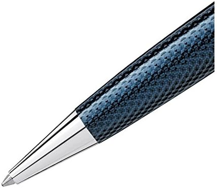 מונבלנק מייסטרסטוק סוליטייר כחול שעה בגודל בינוני עט כדורי