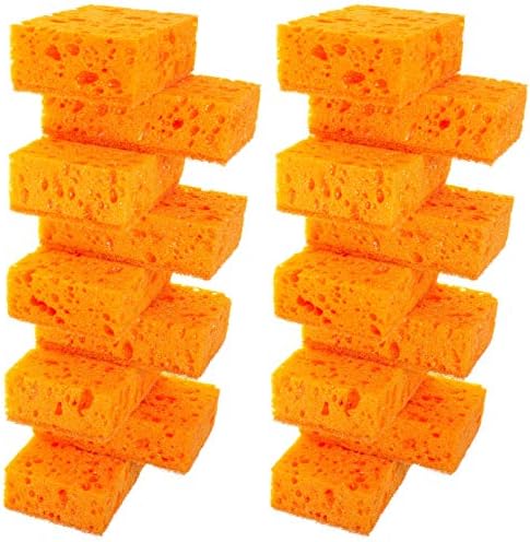 Okleen Orange Multi השתמש בספוג Scrub. מיוצר באירופה. 18 חבילה, 4.3x2.8x1.4 אינץ '. חובה כבדה נטולת ריח וסיבים ללא שריטות. קרצוף עמיד ועדין לתנור ותנור, אמבטיה ומרתף