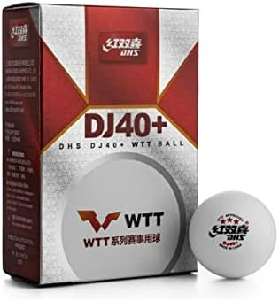 DHS ABS DJ40+ 3 כוכבים WTT טניס כדור טניס, המשמש בתחרויות סדרת WTT WTT 2021-2022, 6 כדורים / תיבה