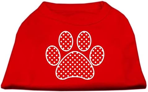 מוצרי חיות מחמד של מיראז 'אדום שוויצרי נקודה מסך מסך חולצה אדומה SM