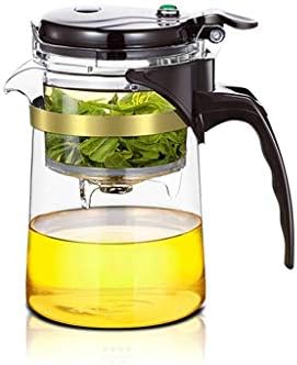 Chaiodengzi Glass Tea Set כוס אלגנטית כוס תה עמידה בחום מעובה עם פילטר מכונת תה בית משרדים טקס תה כוס עמידה בחום / קוד מוצר: WWA-1537 קנקן ממליץ