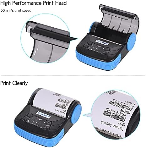 BISOFICE POS מדפסת מיני מדפסת מדפסת מדפסת MTP-3 80 ממ BT מדפסת תרמית ניידת משקל קל עבור הדפסת קבלת כרטיס סופרמרקט